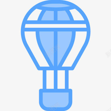 气球旅行190蓝色图标图标
