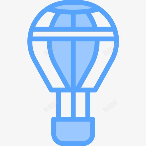 气球旅行190蓝色图标svg_新图网 https://ixintu.com 旅行 气球 蓝色
