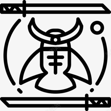 武士日本武士刀图标图标