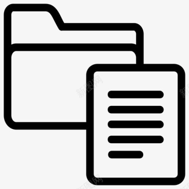 文件夹档案活页夹图标图标