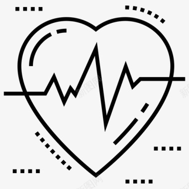 心脏生物学身体器官图标图标