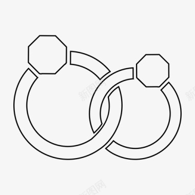 订婚钻戒订婚戒指图标图标