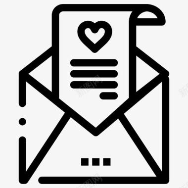 邮件信件情书图标图标