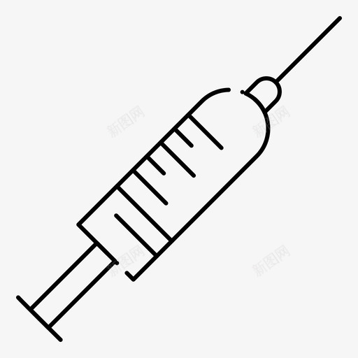 注射器针头针剂图标svg_新图网 https://ixintu.com 注射器 疫苗 网络界面feb收集 针剂 针头