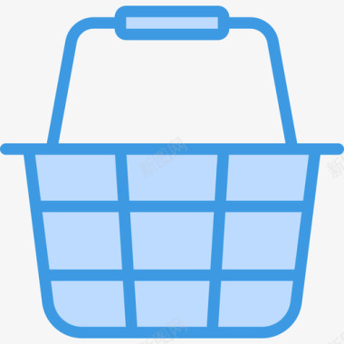 购物篮webessential6蓝色图标图标