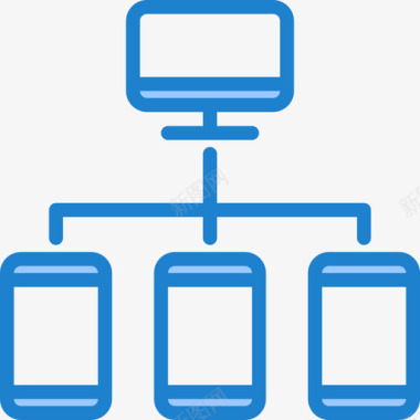 服务器essentialsmarketingonline3蓝色图标图标