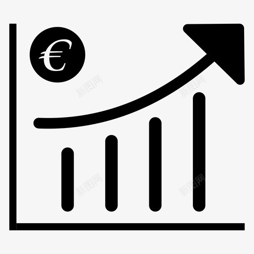 条形图增长欧元条形图结果图标svg_新图网 https://ixintu.com 回归 增长 条形图 欧元 结果 货币