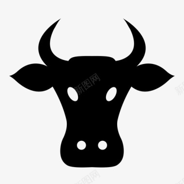 牛市银行业牛肉图标图标