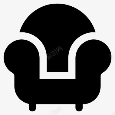 家具扶手椅室内图标图标