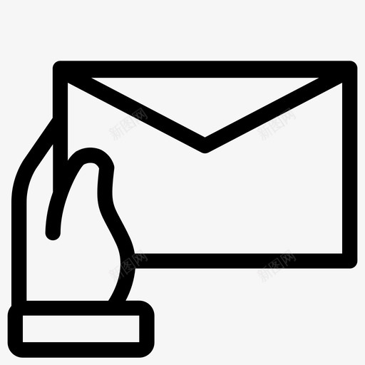 邮递卡片信件图标svg_新图网 https://ixintu.com 信件 卡片 船运 邮递