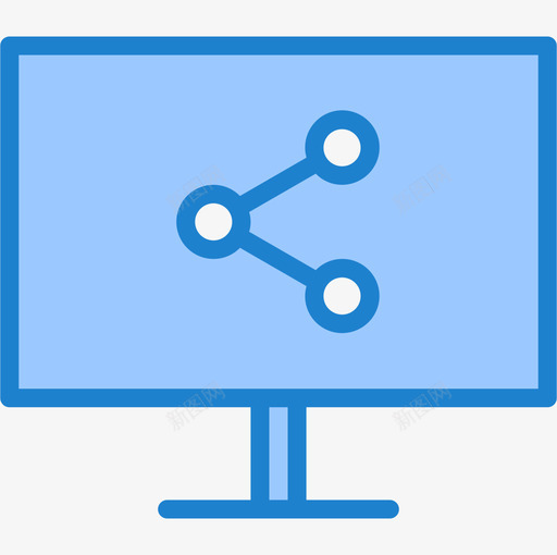 共享通讯互联网5蓝色图标svg_新图网 https://ixintu.com 共享 蓝色 通讯互联网5