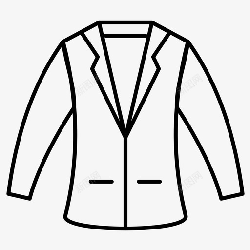 大衣布料服装图标svg_新图网 https://ixintu.com 大衣 布料 服装 男式 西装