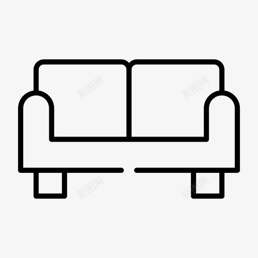 沙发家具图标svg_新图网 https://ixintu.com 内饰 家具 座椅 沙发 设计 随机8个间隙薄