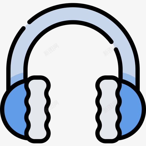 耳罩冬衣和配件6线性颜色图标svg_新图网 https://ixintu.com 冬衣 线性 耳罩 配件 颜色