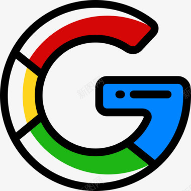 谷歌谷歌套件8颜色省略图标图标