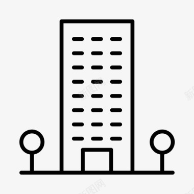 建筑物城市大厦图标图标