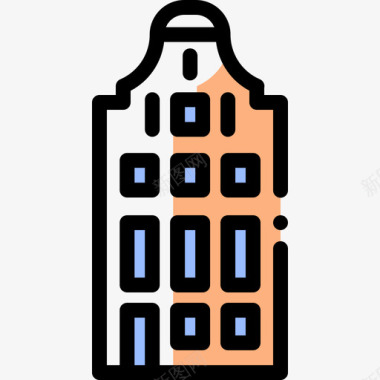 荷兰9号楼颜色省略图标图标