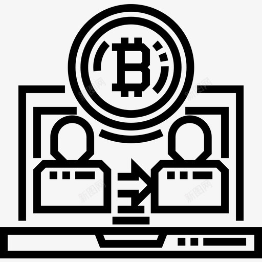 TransferBlockchain22线性图标svg_新图网 https://ixintu.com Blockchain22 Transfer 线性