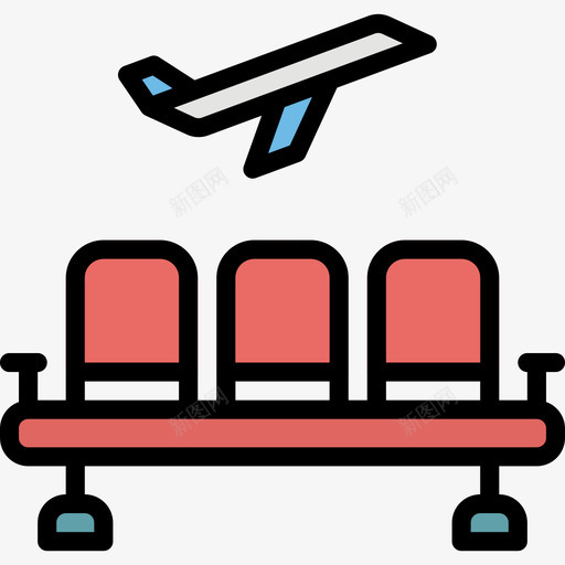 机场机场116线性颜色图标svg_新图网 https://ixintu.com 机场 线性 颜色