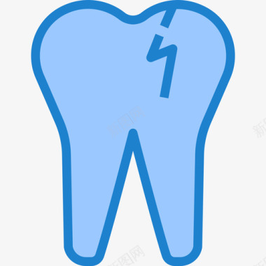 断牙保健29蓝色图标图标