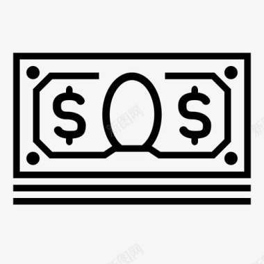 美元现金货币货币金融图标图标