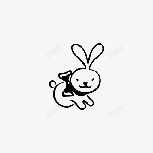 兔子儿童玩具儿童图标svg_新图网 https://ixintu.com 儿童 儿童玩具 兔子 孩子