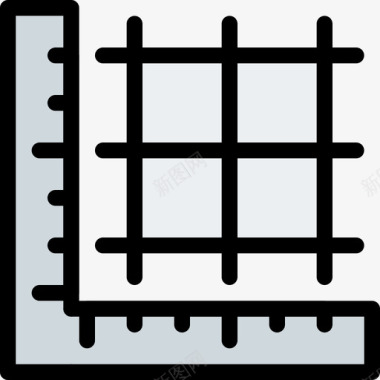 工作区建筑23线性颜色图标图标