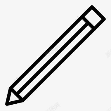 铅笔教育学校图标图标
