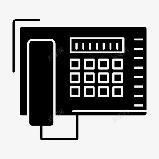 电话传真号码图标svg_新图网 https://ixintu.com 人性化经营和现代公司 传真 号码 电话
