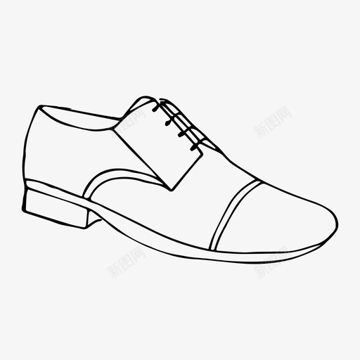 鞋子靴子素描图标svg_新图网 https://ixintu.com 素描 衣柜 靴子 鞋子