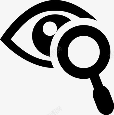 眼科检查眼科医生焦点图标图标