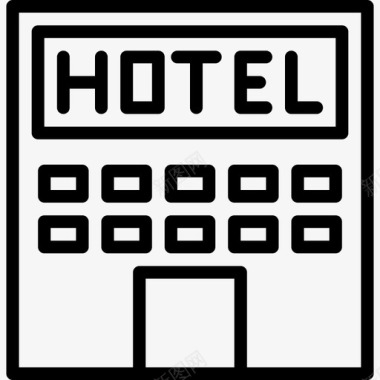 酒店旅游171直线图标图标