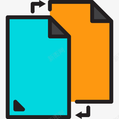 文件文件和文件夹10线性颜色图标图标