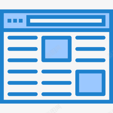 浏览器essentials营销在线3蓝色图标图标