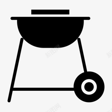 烧烤厨师食物图标图标