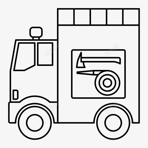 消防车特种车运输工具图标svg_新图网 https://ixintu.com 消防车 特种车 车辆 运输工具