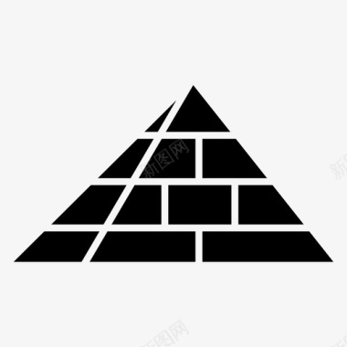 金字塔历史地标图标图标
