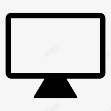 显示器桌面液晶显示器图标图标