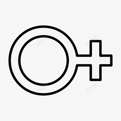 女性性别星座图标svg_新图网 https://ixintu.com 女性 性别 星座