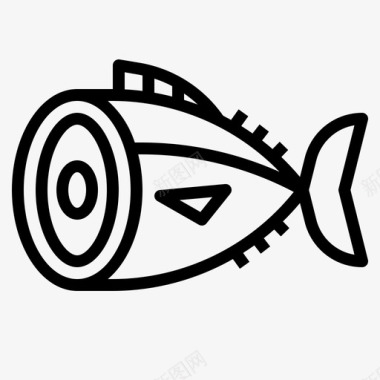 金枪鱼动物食物图标图标