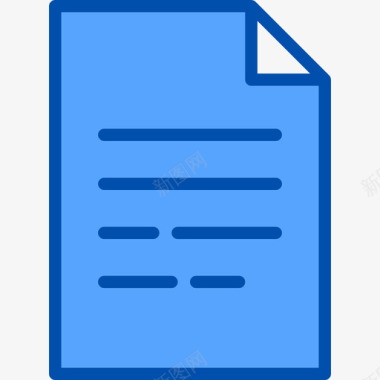 文件网站和电子邮件4蓝色图标图标
