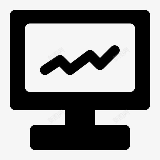 统计学计算机监视器图标svg_新图网 https://ixintu.com 工具 技术 监视器 简单 统计学 计算机