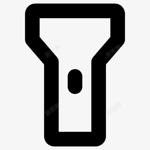 手电筒冒险设备图标svg_新图网 https://ixintu.com 冒险 各种尺寸的基本图标 手电筒 设备
