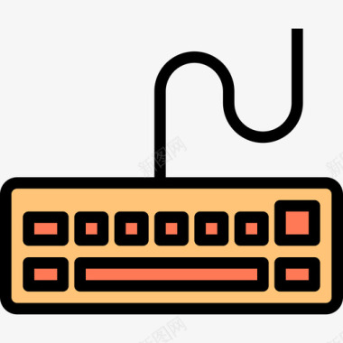 键盘文具36线颜色图标图标