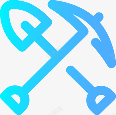 采矿加密货币23梯度图标图标