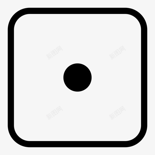 白色骰子1机会图标svg_新图网 https://ixintu.com 掷骰子 机会 游戏 白色 骰子