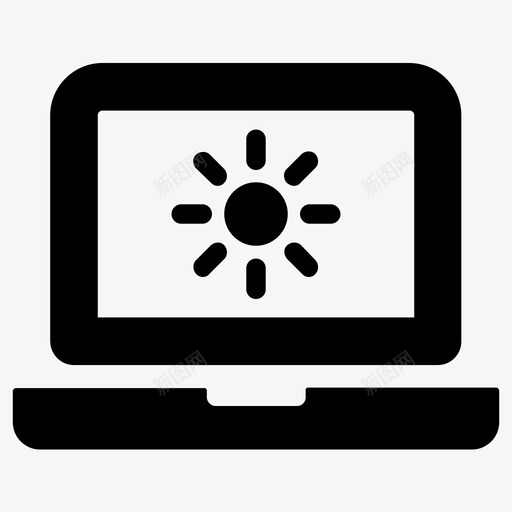 亮度计算机控制图标svg_新图网 https://ixintu.com 亮度 屏幕 控制 计算机