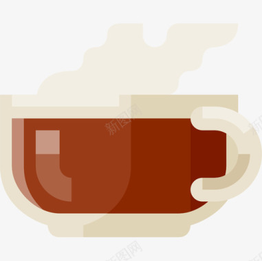 咖啡杯食品饮料平板图标图标