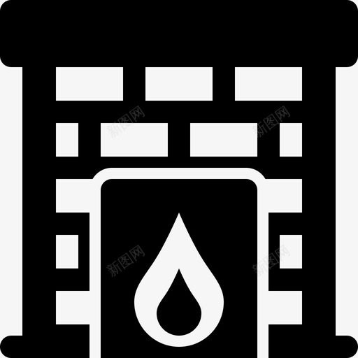 壁炉烟囱暖房图标svg_新图网 https://ixintu.com 冬季火灾 壁炉 庆祝活动和节日 暖房 烟囱