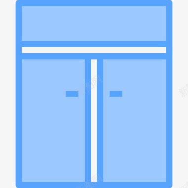 壁橱家具101蓝色图标图标